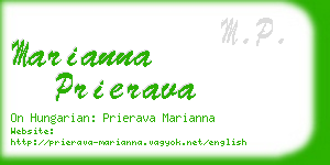marianna prierava business card